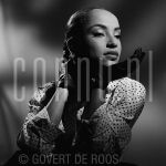 06-07-1984 Sade at studio in Amsterdam, The Netherlands.

[keywords]Black & White Image, Posed, Hand, Gloves, Singer[/keywords]
